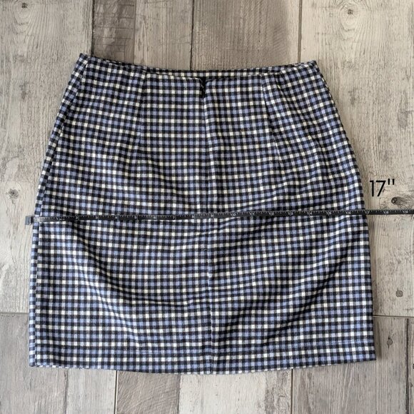 Wild Fable, Plaid Mini Skirt, Black Lilac, Sz 4 - Picture 6 of 7